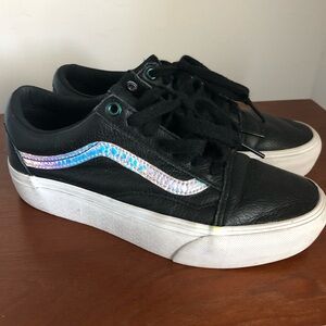 Vans Old Skool Black Leather Sneakers